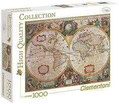 Puzzle 1000el. | Stara mapa Clementoni