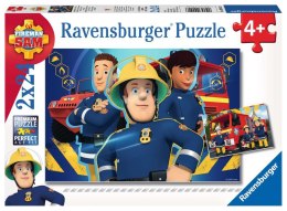 Ravensburger: Puzzle - Starażak Sam: Niesie pomoc 2X24EL. Ravensburger