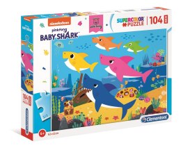 Clementoni - Puzzle 104el. Maxi Super Kolor Baby Shark Clementoni