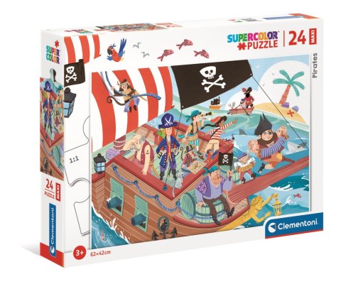 Clementoni - Puzzle 24el. Maxi Pirates Clementoni