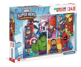 Clementoni: Puzzle 24el. Maxi Super Kolor Superhero Clementoni