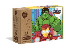 Clementoni: Puzzle 3X48el. Play For Future Marvel Superhero Clementoni