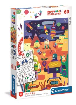 Clementoni - Puzzle 60el. Happycolor Robot Clementoni