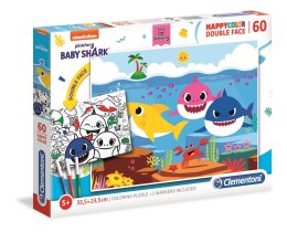 Happycolor Baby Shark | Puzzle 60el.| Clementoni Clementoni