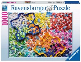 Ravensburger: Puzzle 1000el. - Kolorowe częsci puzzli Ravensburger