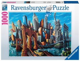 Ravensburger - Puzzle 2D 1000 elementów: Welcome to New York Ravensburger