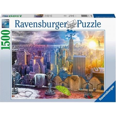 Puzzle 1500 elementów Nowy Jork w lecie i zimie Ravensburger