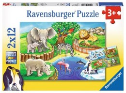 Ravensburger: Puzzle 2w1 - Zwierzęta w Zoo Ravensburger