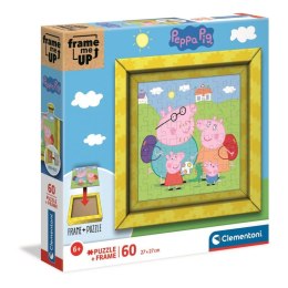 Świnka Peppa | Puzzle 60el. | Ramkowe | Clementoni Clementoni