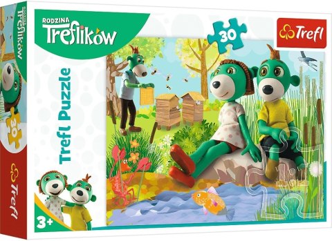 Trefl: Puzzle 30el. - Trefliki nad stawem Trefl