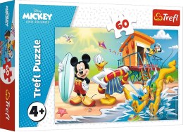 Trefl | Puzzle 60el. | Ciekawy dzień Mikiego i przyjaciół Trefl