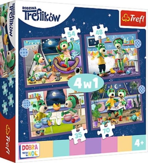 Trefliki przed snem | Puzzle 4w1 | Trefl Trefl