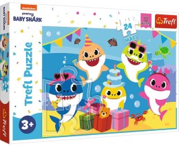 Wesołe Baby Shark | Puzzle maxi 24el. | Trefl Trefl