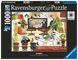 Ravensburger - Puzzle 2D 1000 elementów: Eames Design Classics Krzesło salonowe Ravensburger