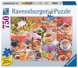 Ravensburger - Puzzle 2D Duży Format: Czas na herbatę 750 elementów Ravensburger