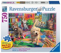 Ravensburger - Puzzle 2D Duży Format: Słodcy artyści 750 elementów Ravensburger