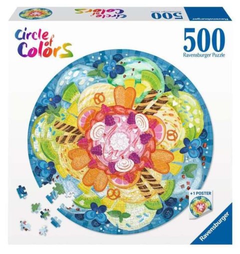 Ravensburger: Puzzle 500el. - Paleta kolorów. Lody Ravensburger