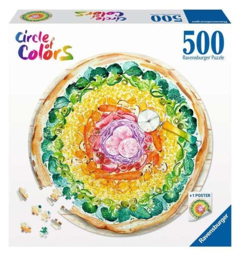 Ravensburger: Puzzle 500el. - Paleta kolorów. Pizza Ravensburger