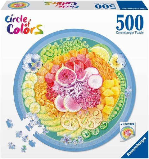 Ravensburger: Puzzle 500el. - Paleta kolorów. Poke Bowl Ravensburger