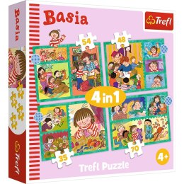 Trefl: Puzzle 4w1 - Przygody Basi Trefl