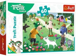 Trefl: Puzzle 60el. - Radosny Dzień Treflików Trefl