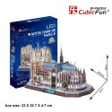 Puzzle 3D Notre Dame (Światło) Cubic Fun