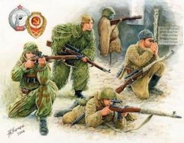 Soviet Sniper Team WWII Zvezda