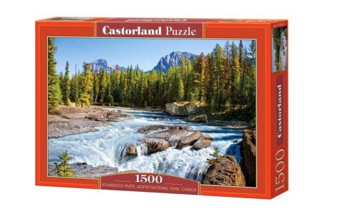 Puzzle 1500 elementów Athabasca River, Jasper National Park, Canada Castor