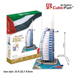 Puzzle 3D Burjal Arab Zestaw XL 101 elementów Cubic Fun