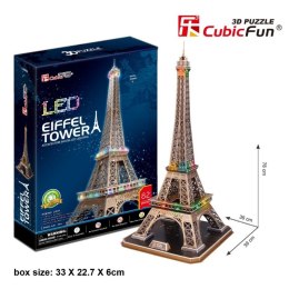 Puzzle 3D Wieża Eiffla (Światło) Cubic Fun