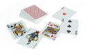 Karty Poker 100, Plastik PK2. Talia czerwona, index w 2 rogach Cartamundi