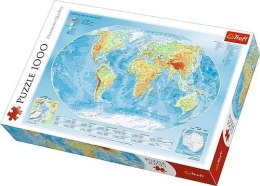 Puzzle 1000 elementów Mapa fizyczna świata Trefl