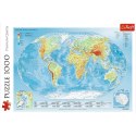 Puzzle 1000 elementów Mapa fizyczna świata Trefl