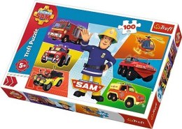 Puzzle 100 elementów - Pojazdy Strażaka Sama Trefl