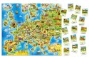 Puzzle 180 elementów Mapa Europy Castor