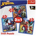 Puzzle 3w1 Spider-Man - Pajęcza siła Trefl