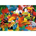 Puzzle 500 elementów - Kolorowe ptaki Trefl