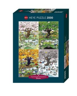 Puzzle 2000 elementów - Cztery pory roku Heye