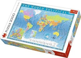 Puzzle 2000 elementów Polityczna mapa świata Trefl