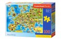 Puzzle 100 elementów - Mapa Europy Castor