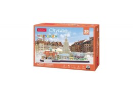 Puzzle 3D Cityline Warszawa Cubic Fun