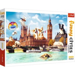 Puzzle 1000 elementów Psy w Londynie Trefl