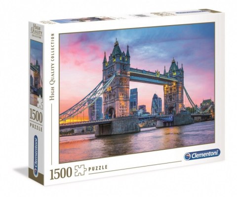 Puzzle 1500 elementów HQ Tower Bridge Sunset Clementoni