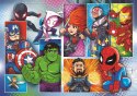 Puzzle 2 x 20 elementów Super Kolor Marvel Superbohaterowie Clementoni