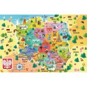 Puzzle 54 elementów Edukacyjne Mapa Polski Trefl