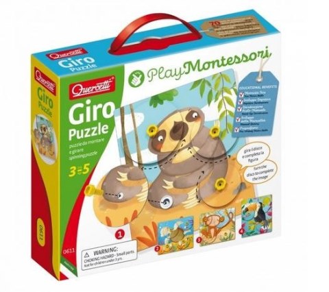 Puzzle zwierzęce Montessori Quercetti