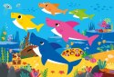 Puzzle 104 elementy Maxi Superkolor Baby Shark Clementoni