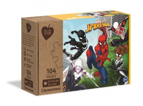 Puzzle 104 elementy Play For Future Marvel Spiderman Clementoni