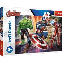 Puzzle 24 elementy MAXI W świecie Avengersów Trefl