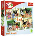 Puzzle 4w1 Wesoły Dzień Binga Trefl